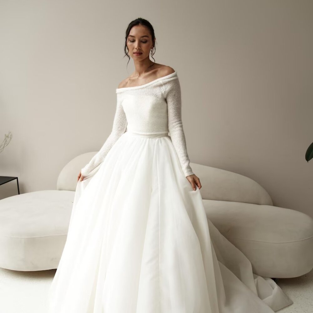 Wedding dress cover up (cropped)